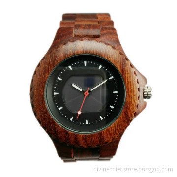 Make Custom Your Logo Sandalwood Wooden Watch, Fashion Men Western Wrist Watch